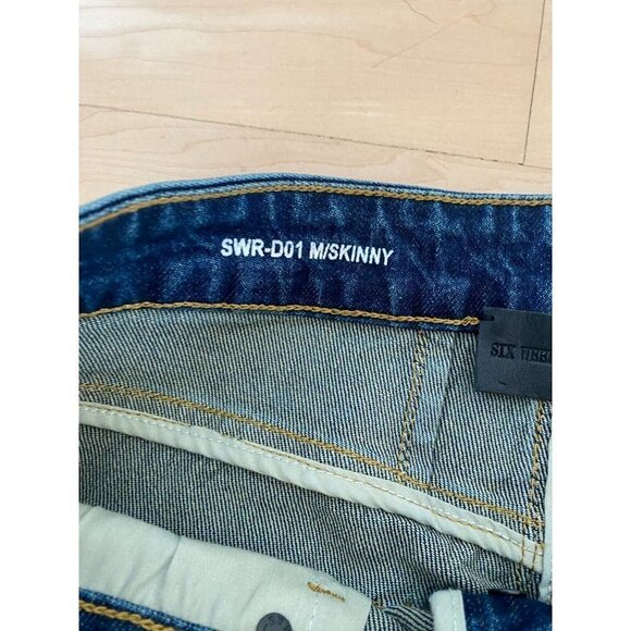 six week Residency BNWOT Dkinny "midnight desert" jeans sz 30 button fly - Picture 7 of 9